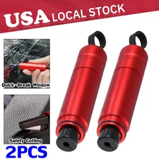 2x Car Safety Hammer Window Glass Breaker Seat Belt Emergency Escape Cutter Tool