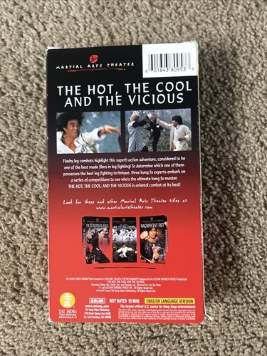 The Hot, the Cool and the Vicious (VHS, 2000, Martial Arts Theater) - Imagen 2 de 3