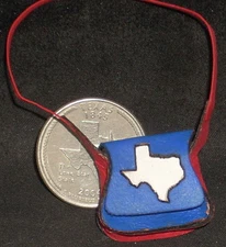 Dollhouse Mini Cowgirl Texas Leather Purse 1:12 Custom by Prestige Leather #2996