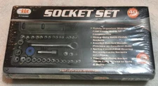 IIT 70000 40PC SAE METRIC SOCKETS SET 1 4" 3/8” WITH RACHET AND CASE Car Tools