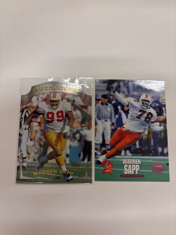 1995 Classic Warren Sapp Rc #12 and 96 classic warren sapp