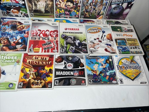 Nintendo Wii Game Lot Of 25: Madden, UDraw, Disney All CIB And Most Tested - Picture 3 of 3