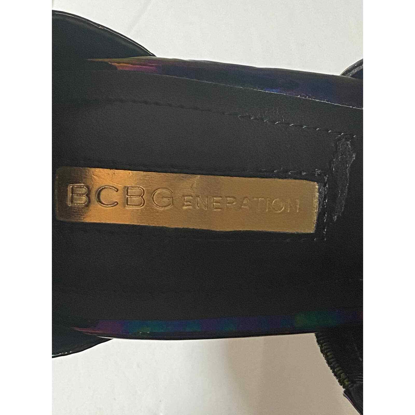 BCBGeneration Casey black iridescent hologram hee… - image 8