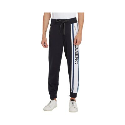 Iceberg Men's Navy Knit Track Pants I1P0AB017604 - BRAND NEW WITH TAG