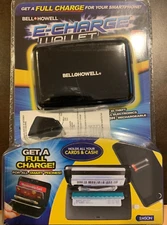 Bell and Howell E-Charge RFID Wallet Phone Charger W/USB Charging Cable