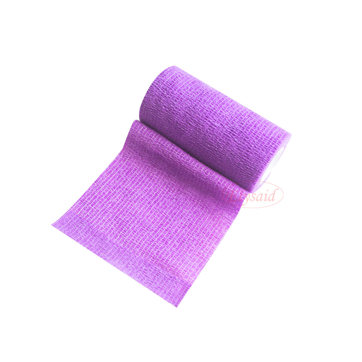 Elastic Bandage Gauze First Aid Wounds Dressing Wrap Purple 7.5cm *4.5m