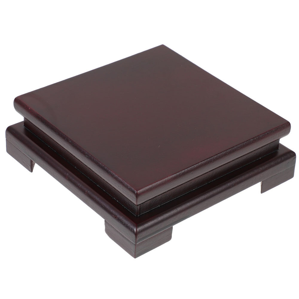 Wooden Base Plant Pot Stand Indoor The Office Decor Vintage eBay