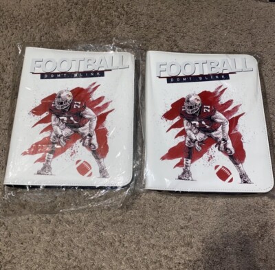 football card holder binder (2) Football Card Binder with 900 Pockets Card Holder Album For Cards!  AS-IS