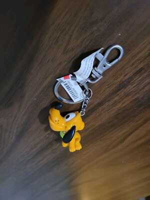 Vintage Disney Pluto Moveable Head Keychain
