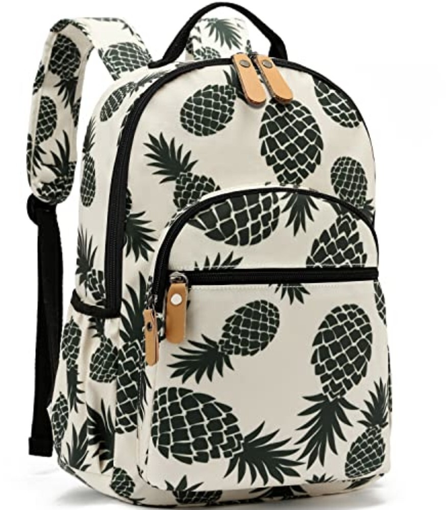 Leaper Water-Resistant Floral School Backpack Travel Bag Bookbags