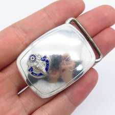 925 Sterling Silver Vintage Hickok Benevolent  Protective Order of Elks Buckle