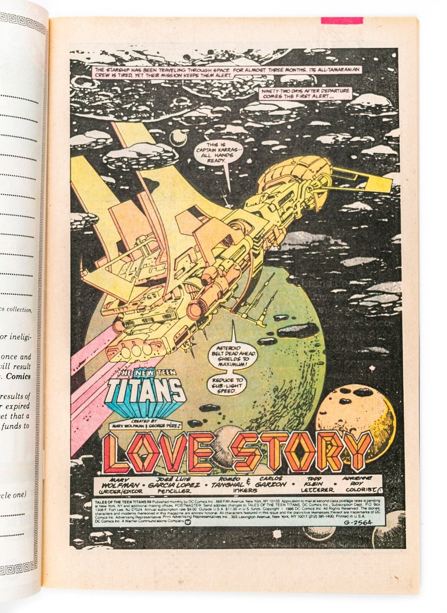 Tales of the Teen Titans #69 (1986 DC) Transformation of Lilith