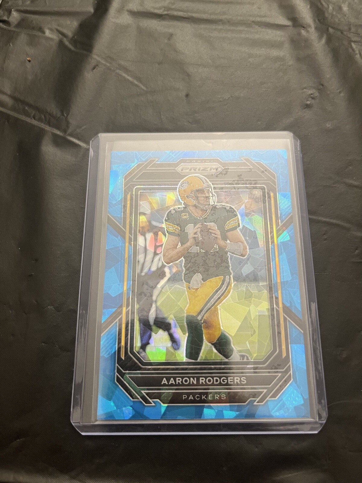 2022 Panini Prizm Aaron Rodgers Blue Ice Prizm /99 Packers New York Jets #103