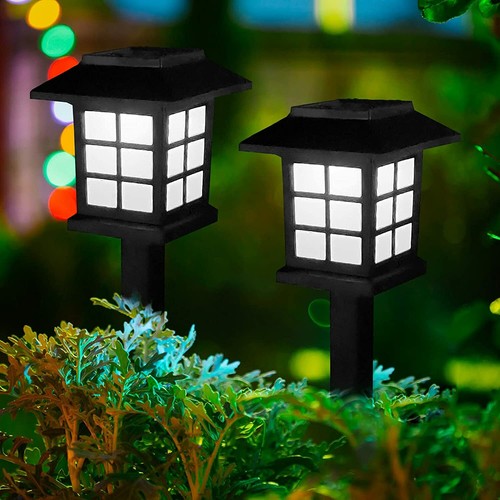 Solar Pathway Lights Outdoor LED Solar Powered Garden Lights 12 Pack Waterproof - Picture 10 of 10