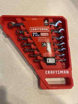 Craftsman 7-pc Metric Wrench Set GUNMETAL Chrome CMMT12063 713783467648