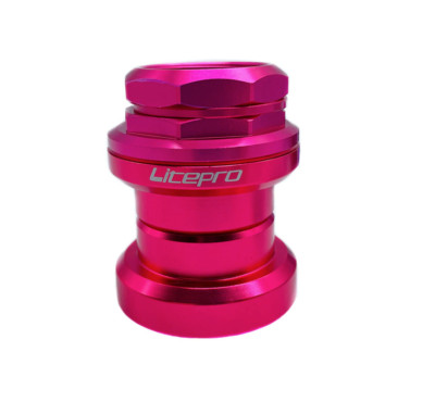 Aluminium Threaded Headset for BROMPTON in PINK