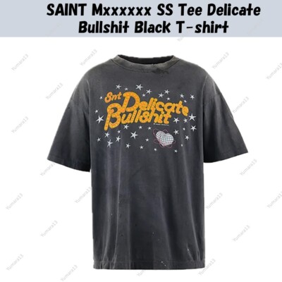 SAINT Mxxxxxx SS Tee Delicate Bullshit Black T-shirt | eBay