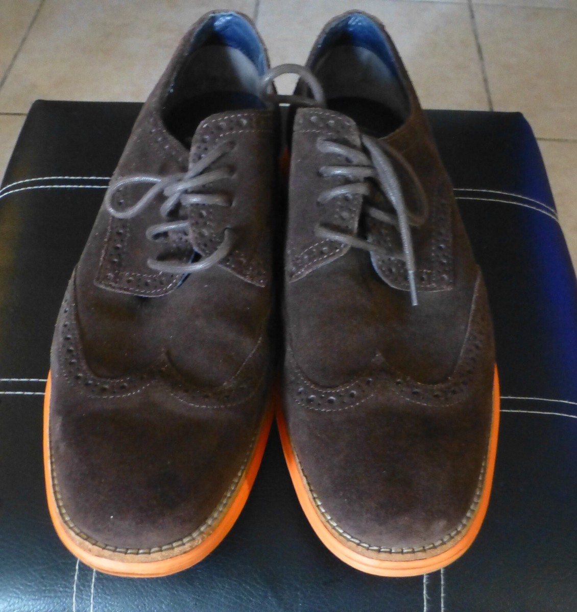 Cole Haan Men\'s Brown Suede Dress Shoes Size 10D in Box Cole Haan Country Dress Shoes - Mens - Suede Brown - Made in  main image 4