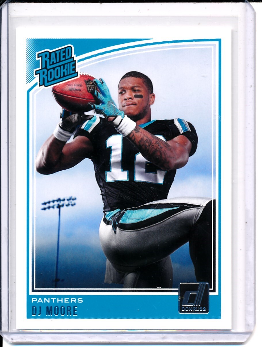 2018 Panini Donruss DJ Moore Rated Rookie Card RC #316 Panthers Bears