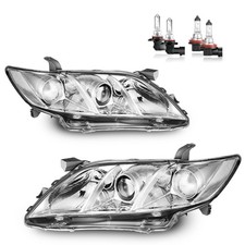Anti-Fogging Headlights Assembly W/Bulbs for 2007-09 Toyota Camry Headlamp