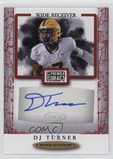 2021 Sage Premier Draft Auto Red DJ Turner #A21 Auto 4g8