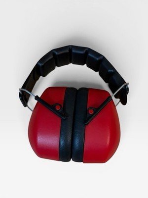 Western Safety Earmuffs Hearing Protection ANSI S12.42 Red/Black Noise Reduction