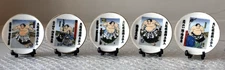 Japanese Sumo Wrestler Sake Coaster Set (5), Cultural Art Decor Gifts