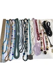 VTG & Y2K Costume Jewelry Necklace Lot Of 15 Metal W/ Beads, Rope, Charms