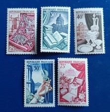 France 1954 970 à 974 neuf luxe ** métiers d'arts cote 42 euros (1)