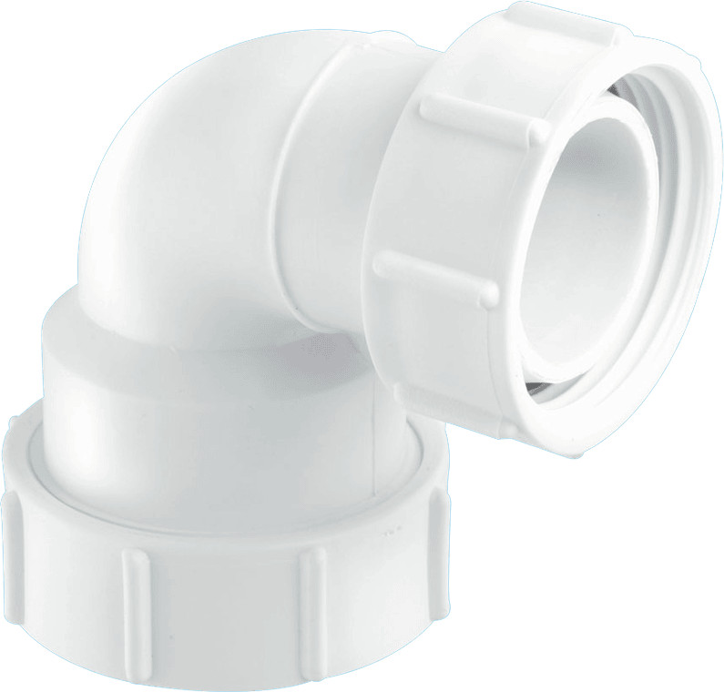 McAlpine S5M-A 1.25"" 95° Multifit Bend x BSP coupling nut