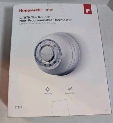 Honeywell Home CT87K The Round Thermostat Non-Programmable Heat Only