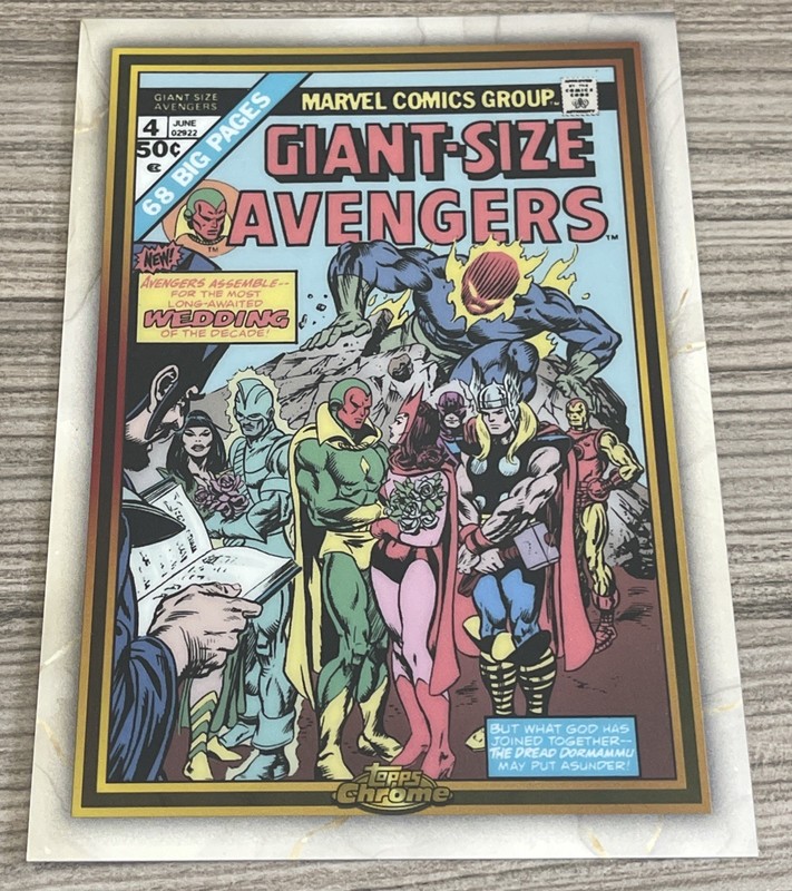 2024 Topps Chrome Marvel #MG-10 Giant Size Avengers #4 🔥🔥