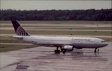 Continental Airlines Houston Texas Airbus vintage postcard s755