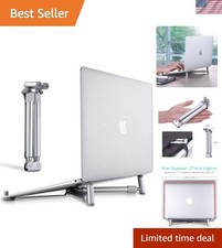 Universal Foldable Laptop Stand: Lightweight  Adjustable for On-the-Go Use