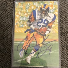 Goal Line Art Eric Dickerson Autographed Collectors Limited Edition Rams 1999
