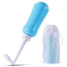 Portable Bidet Travel Large Capacity 450Ml 15Oz Personal Toilet Handheld Blue