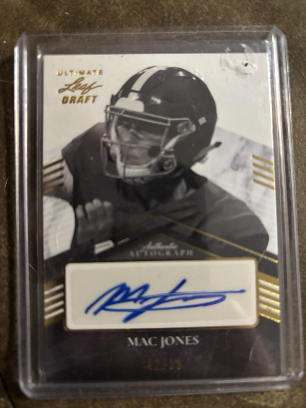 Mac Jones Leaf Draft Xrc Autographs #MJ1 Base