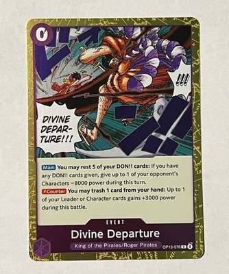 Divine Departure OP13-076 Carrying On His Will One Piece TCG