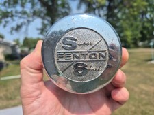 Vintage Fenton Super Shark Chrome Mag Wheel Center Cap Wo-254 Vintage Fenton Super Shark Chrome Mag Wheel Center Cap Wo-254