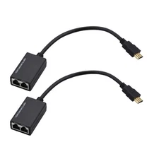 HDMI Converter Sender/Receiver Cat5e CAT6 Cable HD 1080P Video Singal Extender E