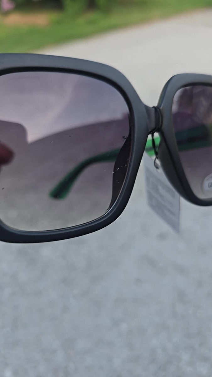 サングラス GUCCI Woman Sunglasses Silver GG1627S 002 Gucci GG0034SN 002 Women Sunglasses - Gradient Black Green