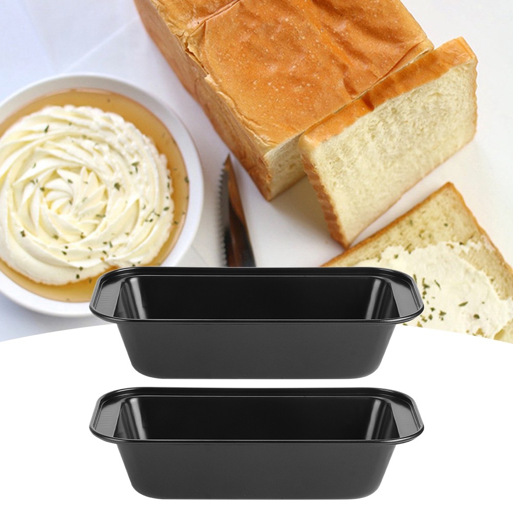 Nonstick Loaf Pan Durable Baking Mold For Bread And Cake Black