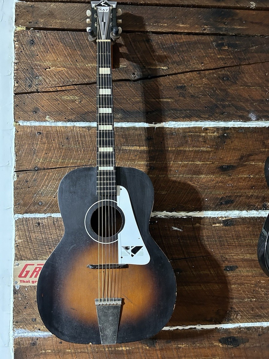 Vintage 60s Kay Silvertone Harmony Sunburst Acoustic concert