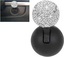 Push Start Button Cover, Rhinestone Engine Start Stop Button Joys Color: White