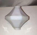 Antique White Milk Glass Diddle Blitzen Lightning Rod Ball ~ #5