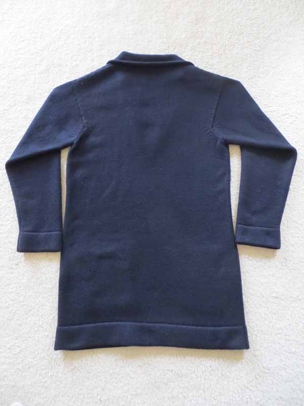 Chanel NEW CC Button Belt Cashmere Tunic Pullover Sweater Dress 38 14C Navy image 10