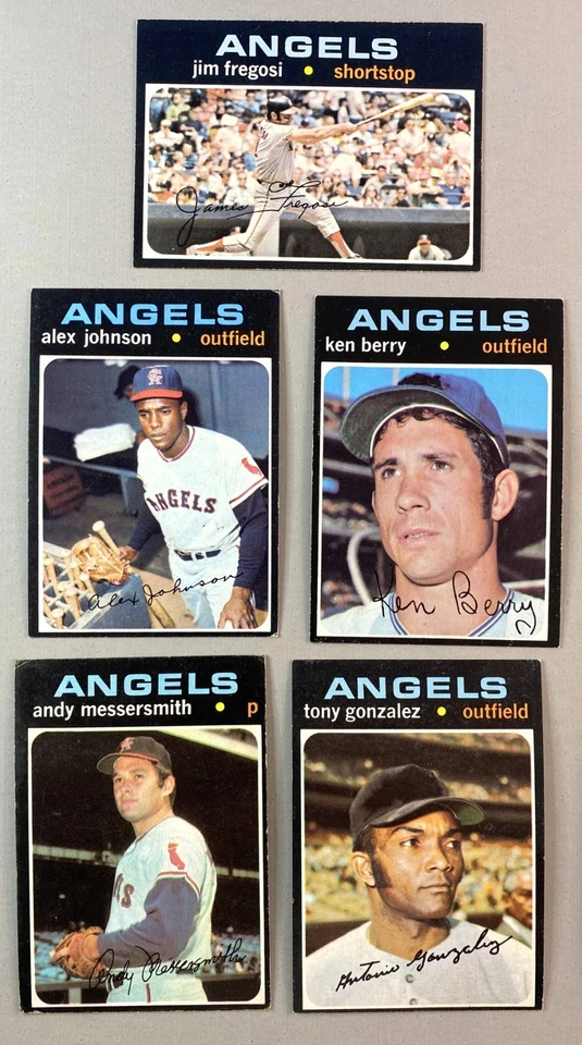 Tarjetas de béisbol Topps 1971 - California Angels - Lote de 10 - RC - Buen estado 10x Foto 2 de 4
