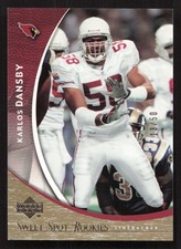2004 Upper Deck Sweet Spot Karlos Dansby Gold #/50 RC Rookie #170 Card