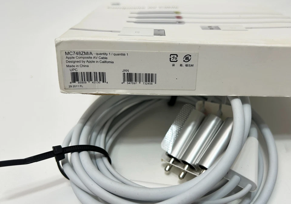 Cable AV compuesto genuino Apple de 30 pines RCA USB cables de audio y video con HDMI de 30 pines Foto 2 de 4