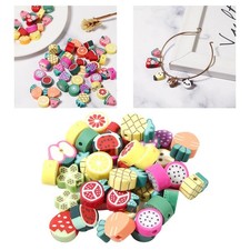 100 pezzi di perline di argilla polimerica miste perline distanziatrici per